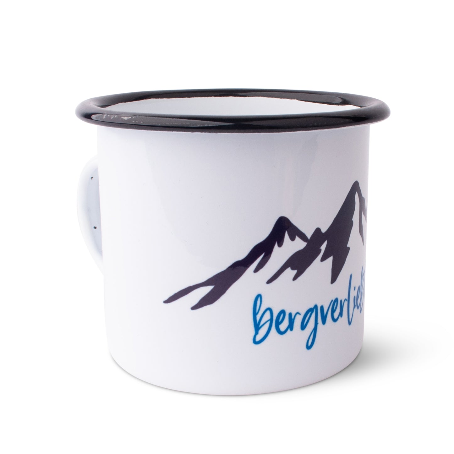 Emaille - Haferl "bergverliebt" - meinherzschlag.de