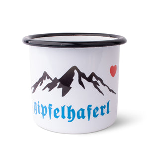 Emaille - Haferl "Gipfelhaferl" - meinherzschlag.de