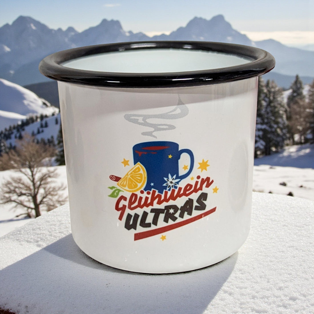 Emaille-Haferl &quot;Glühwein ULTRAS&quot;