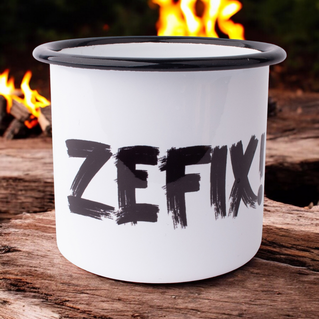 Emaille-Haferl "ZEFIX!"