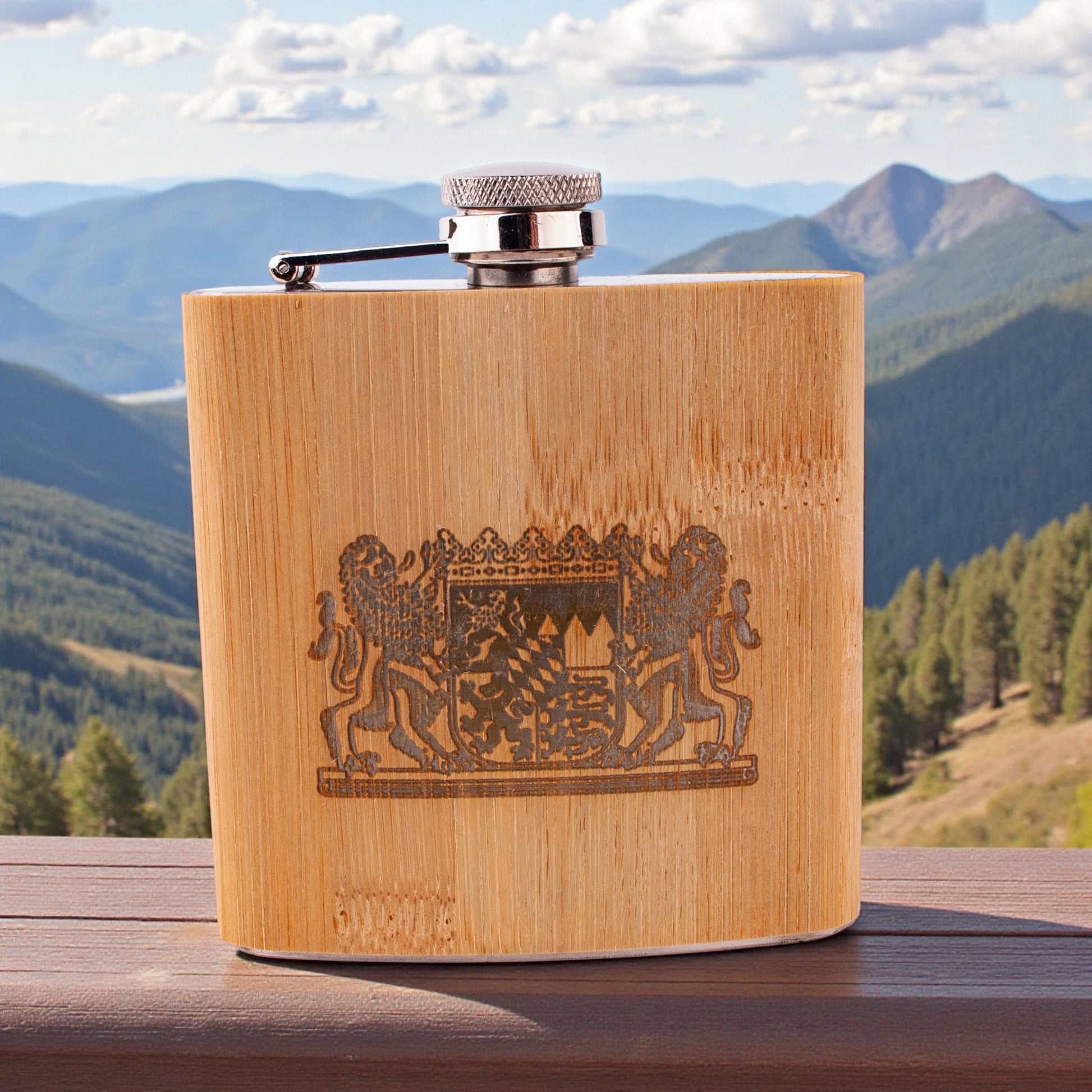 Flachmann "Wappen" - meinherzschlag.de