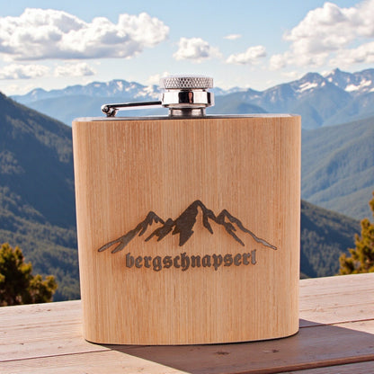 Flachmann "Bergschnapserl" - meinherzschlag.de
