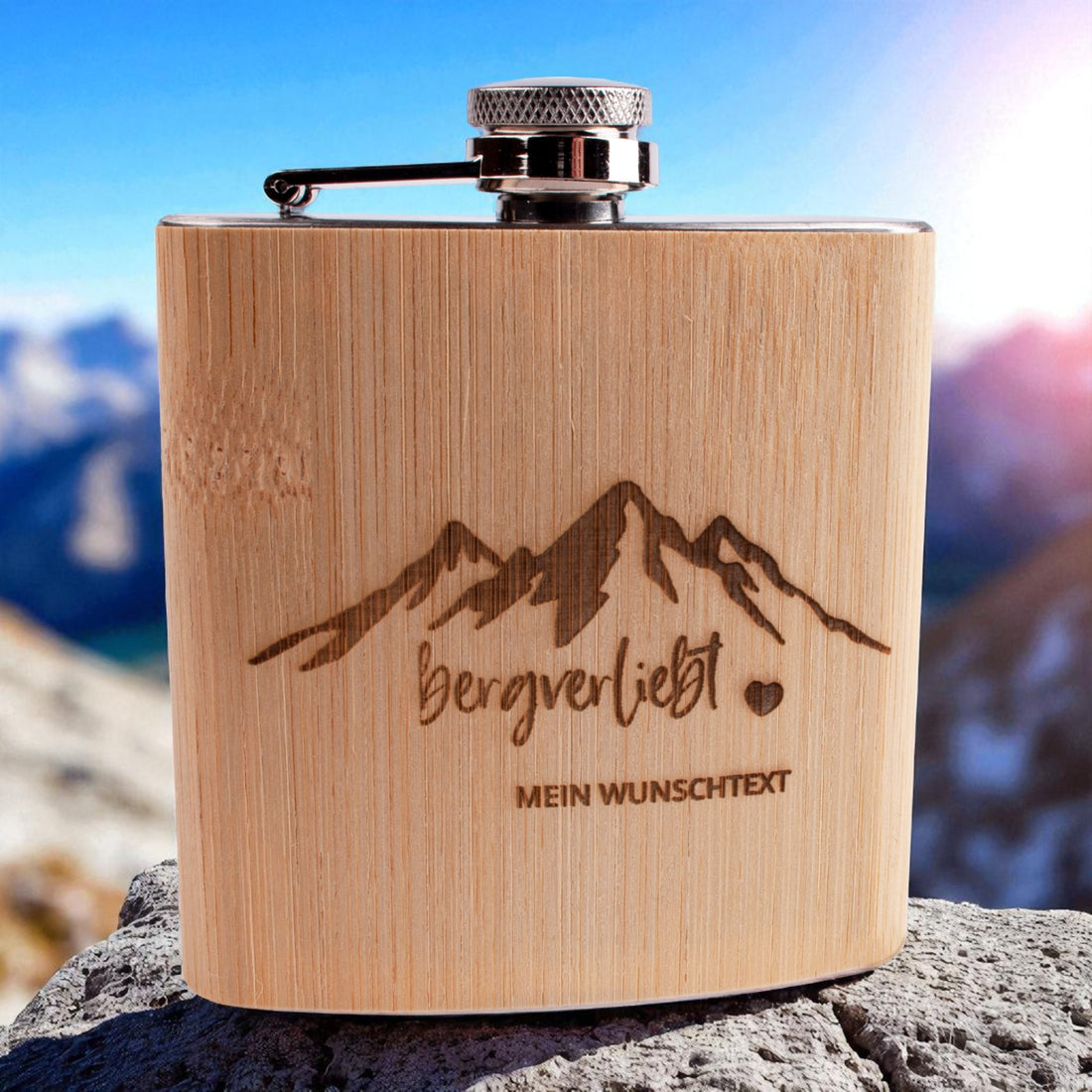 Flachmann &quot;bergverliebt&quot;