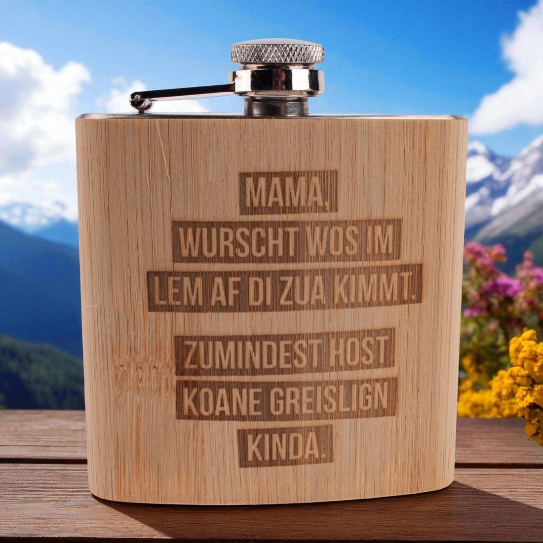 Flachmann &quot;Greislige Kinder&quot; Mama