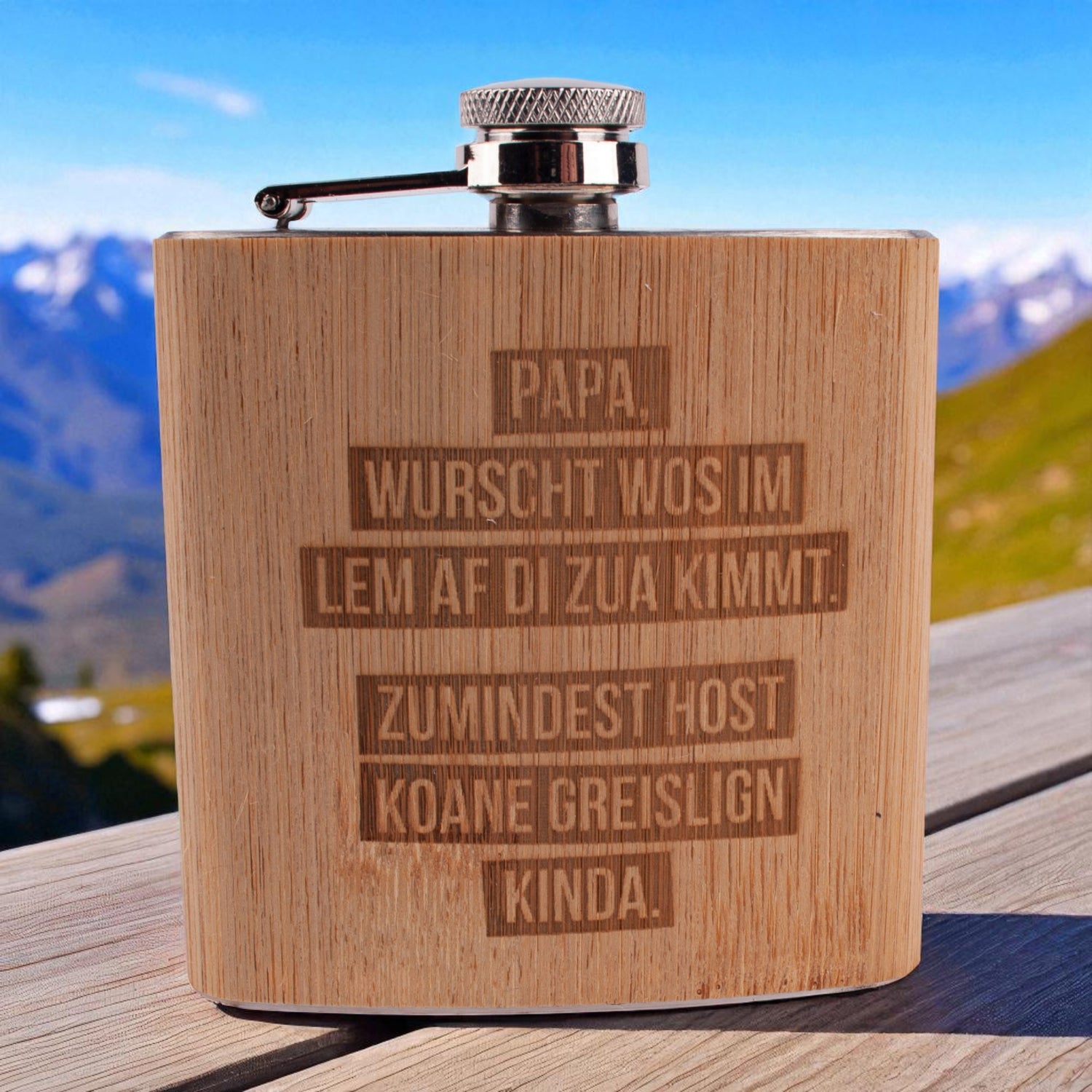 Flachmann &quot;Greislige Kinder&quot; Papa