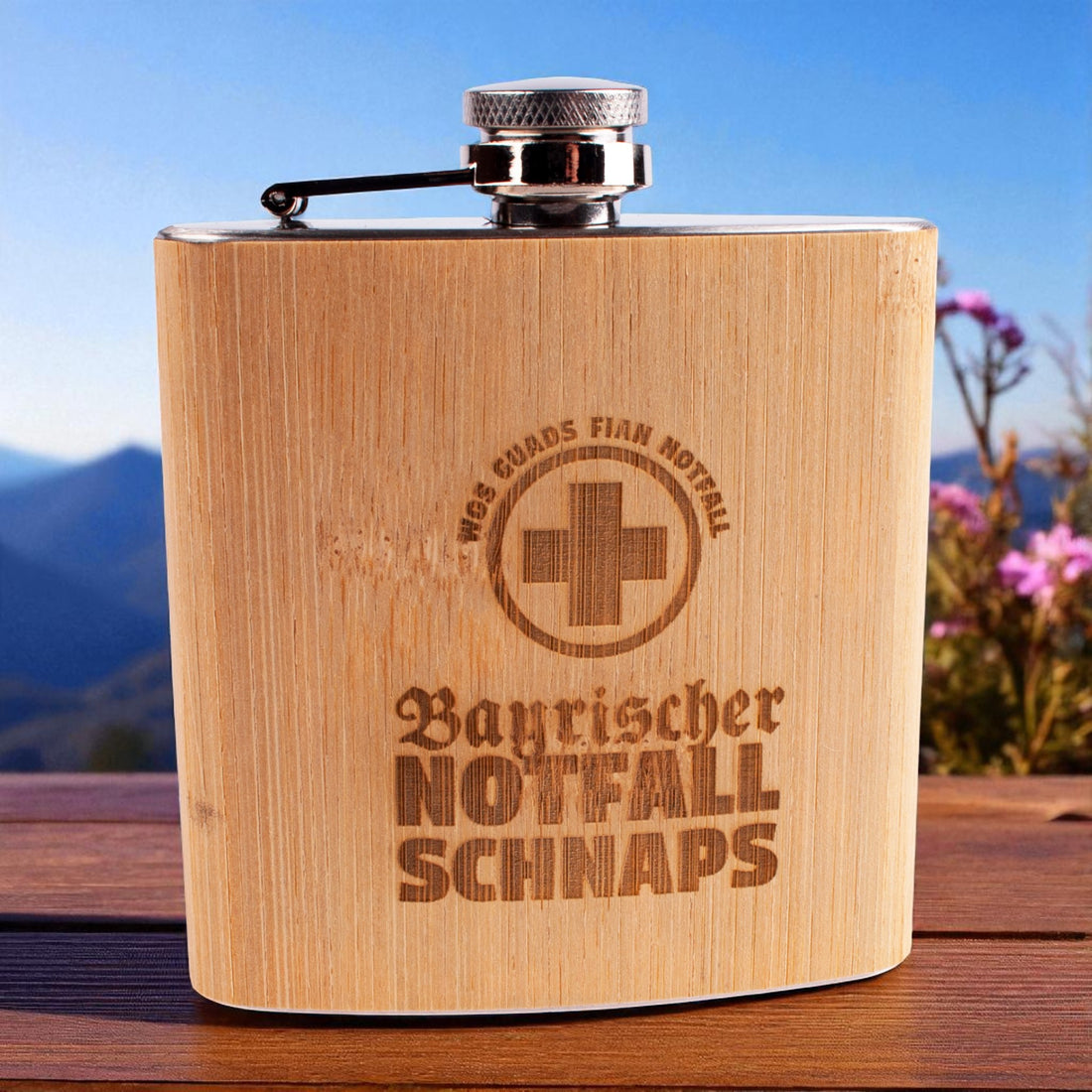 Flachmann &quot;Bayrischer Notfall-Schnaps&quot;