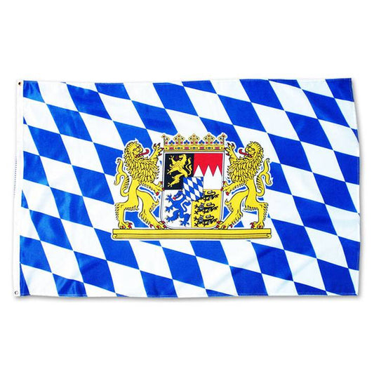 Flagge mit Bayern Wappen - meinherzschlag.de