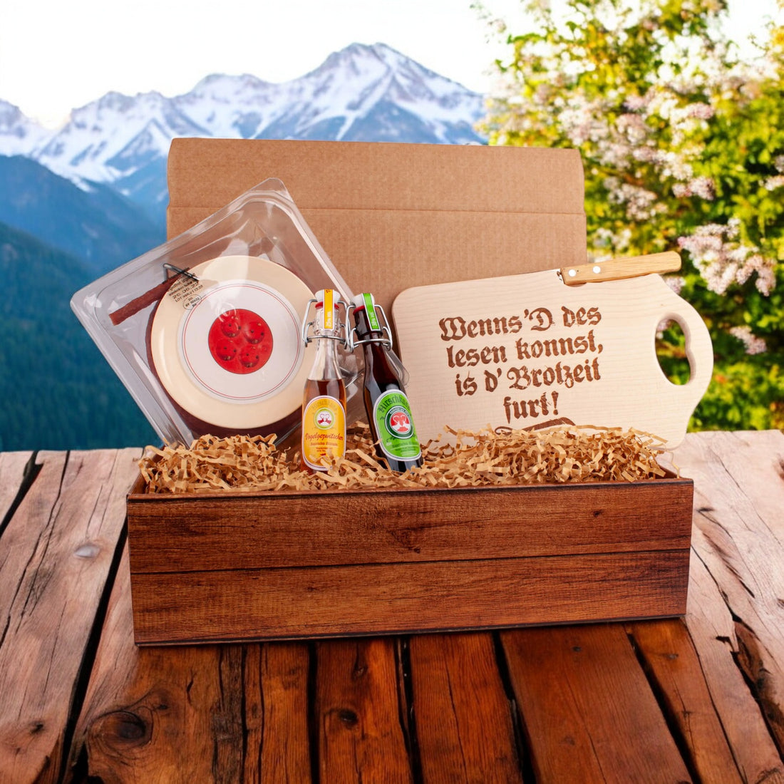 Geschenkbox "Ois Wurscht!"