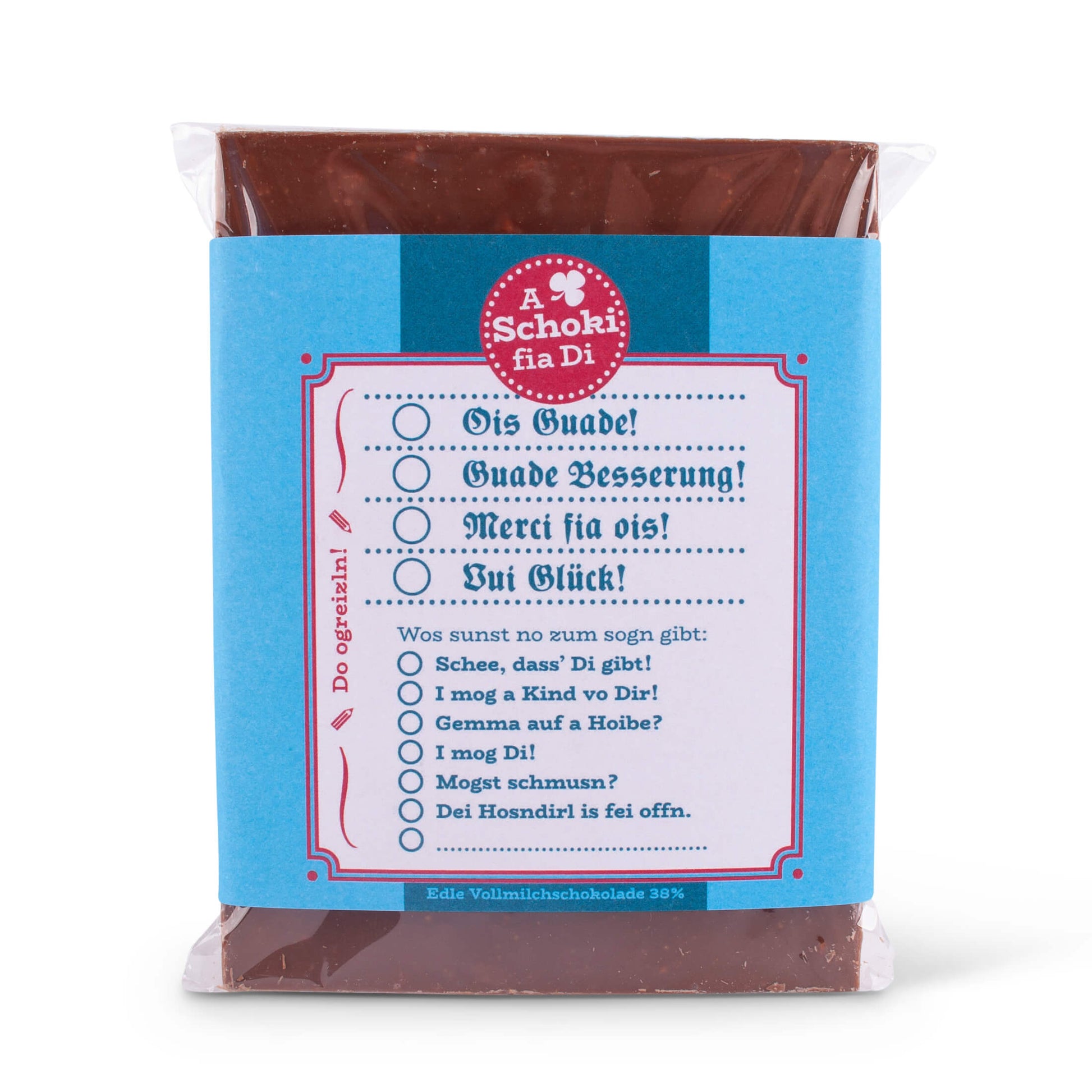 Bayrische Glückwunsch - Schokolade - meinherzschlag.de