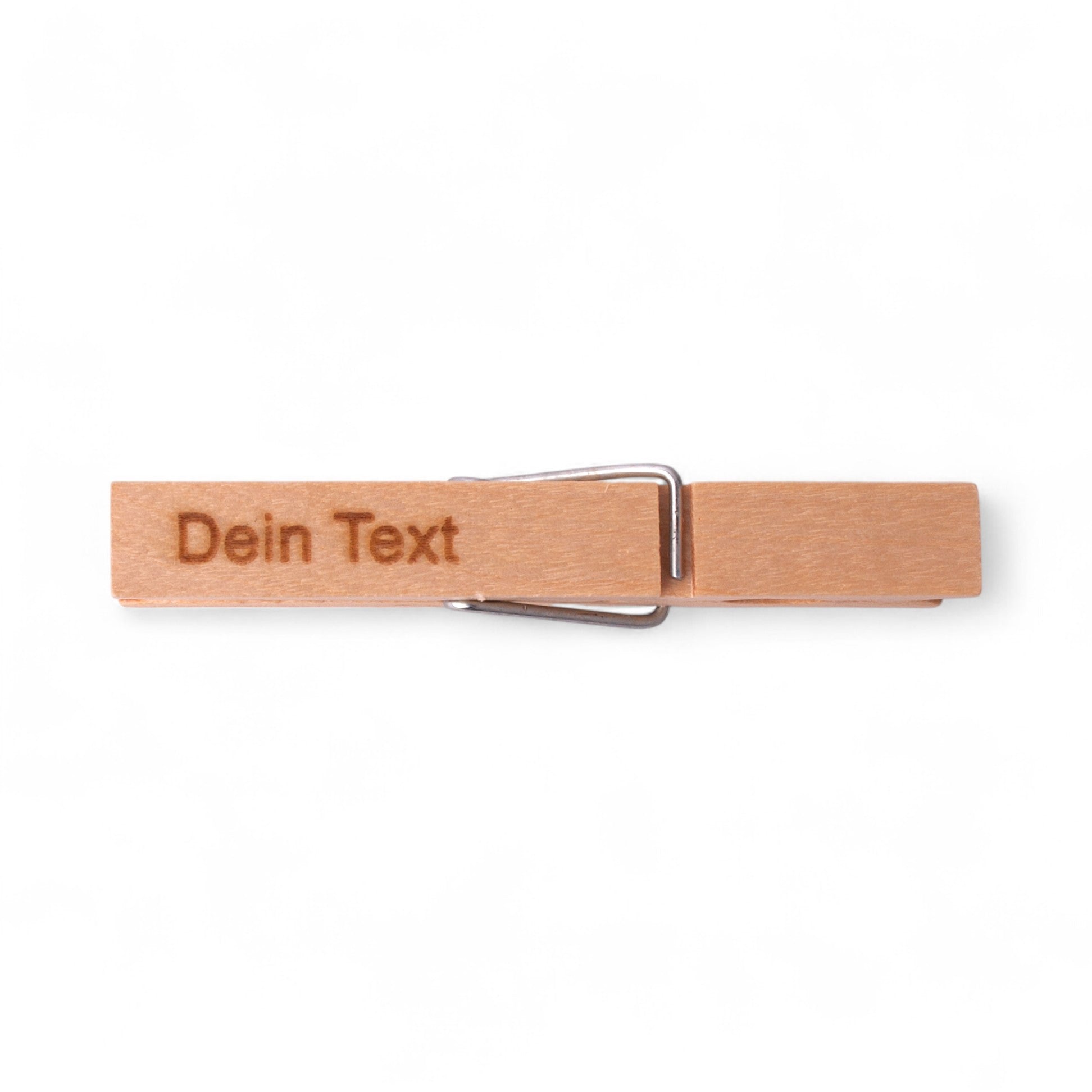 Glupperl/Wäscheklammer &quot;Naturholz&quot; mit Logo + Gravur