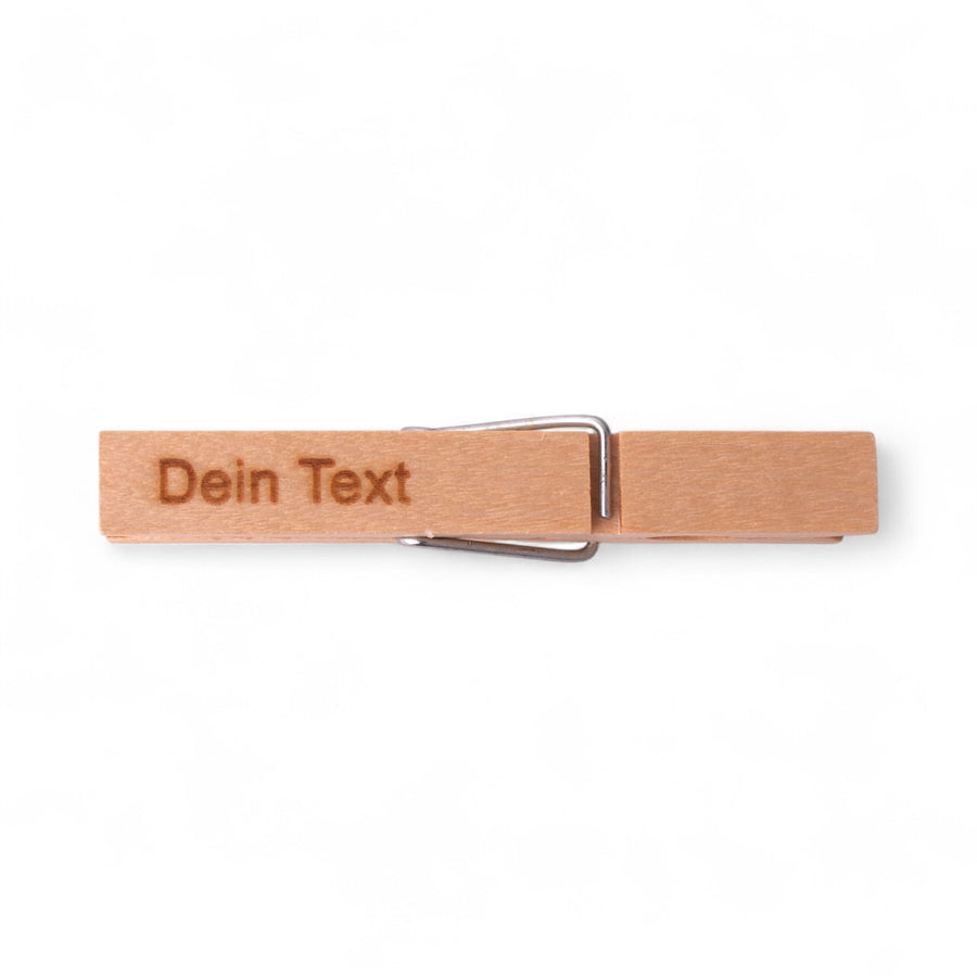 Glupperl/Wäscheklammer "Farbig" mit Logo + Gravur - meinherzschlag.de