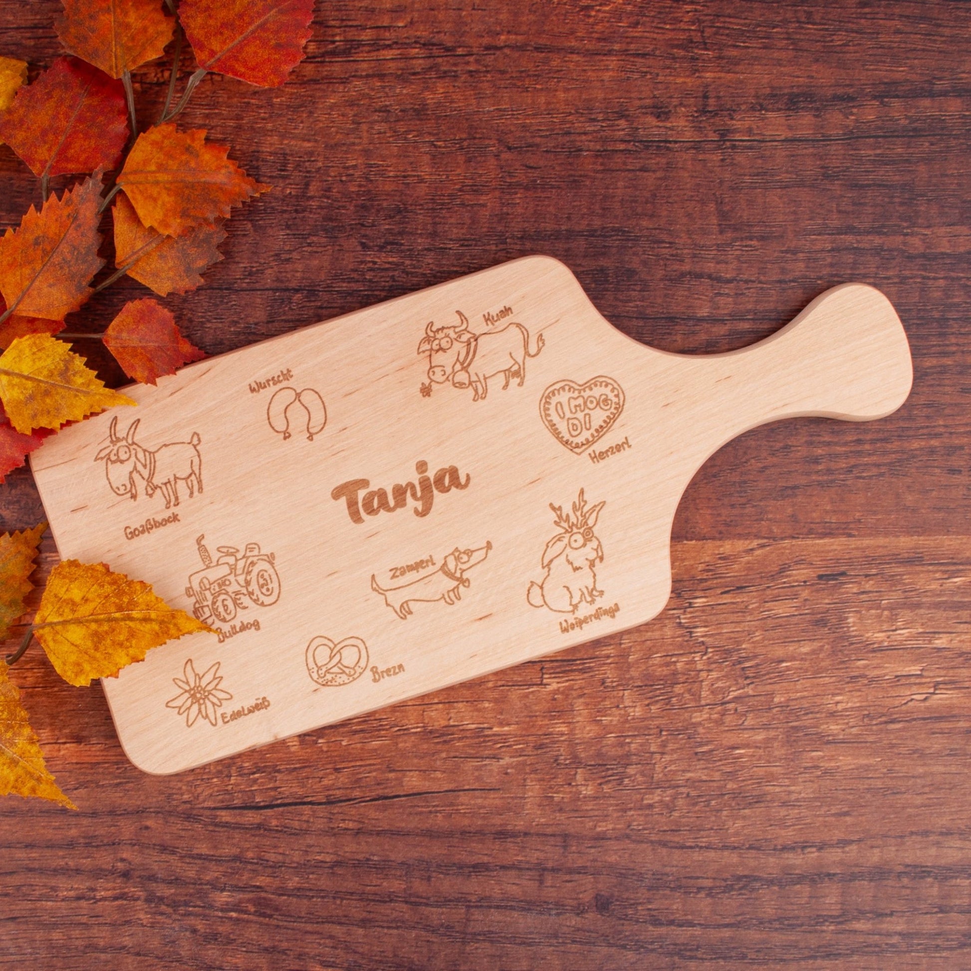 Griff - Brotzeitbrettl "Bayern" mit Wunschname - meinherzschlag.de