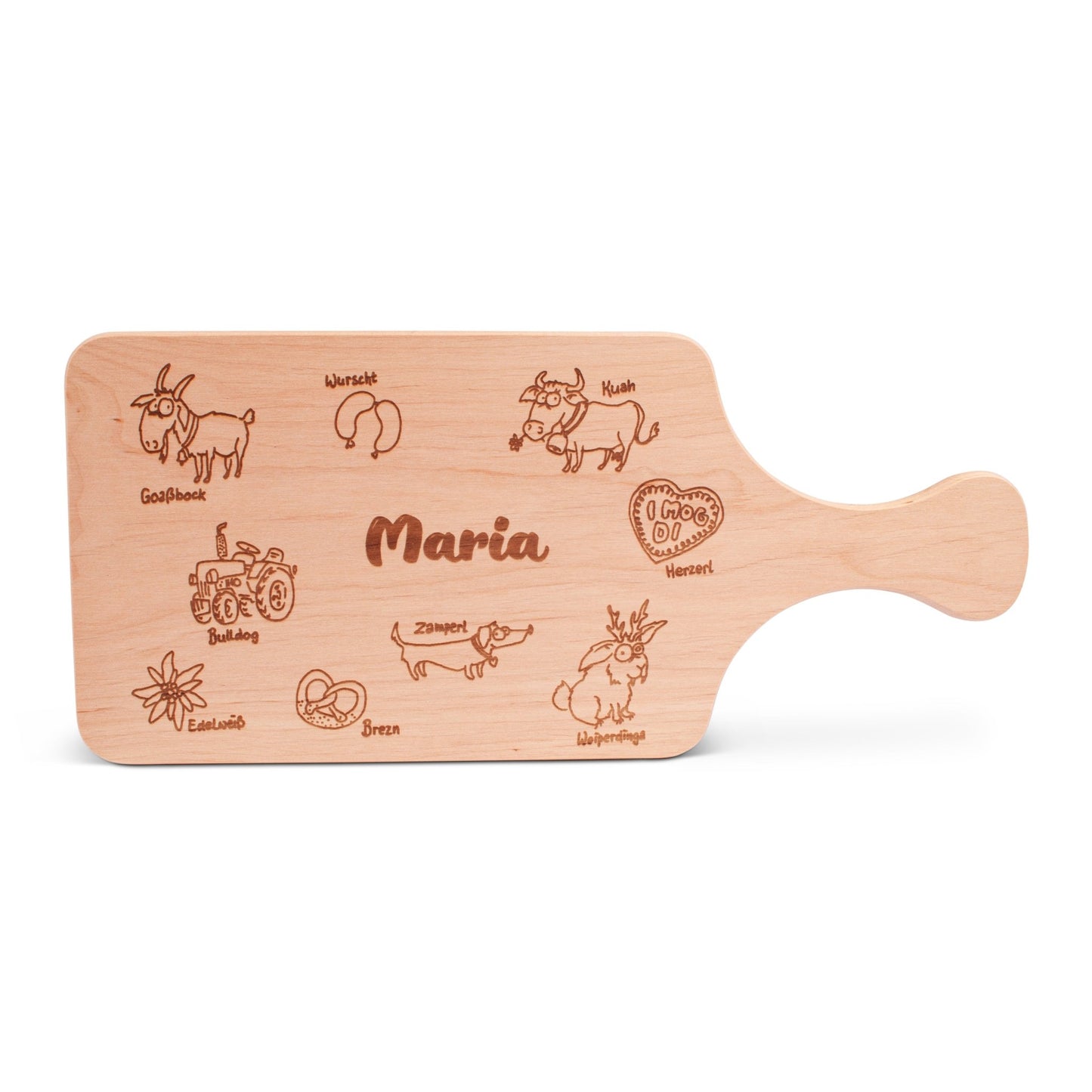 Griff - Brotzeitbrettl "Bayern" mit Wunschname - meinherzschlag.de