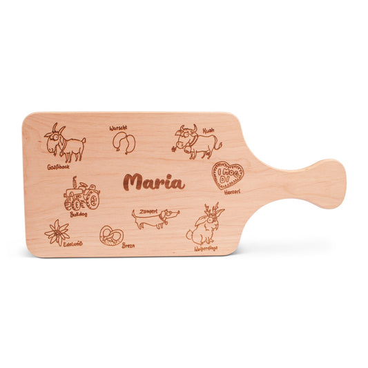 Griff - Brotzeitbrettl "Bayern" mit Wunschname - meinherzschlag.de
