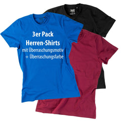 3er Pack Herren-Shirt "Überraschungsmotiv"