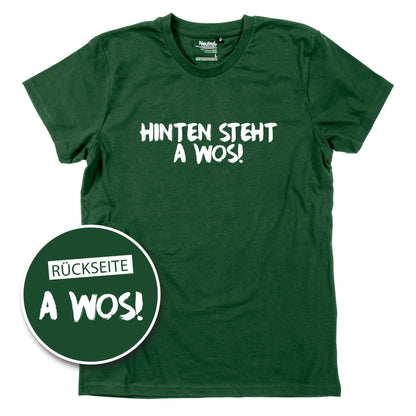 Herren - Shirt "A Wos!" (mit Rückenprint) - meinherzschlag.de