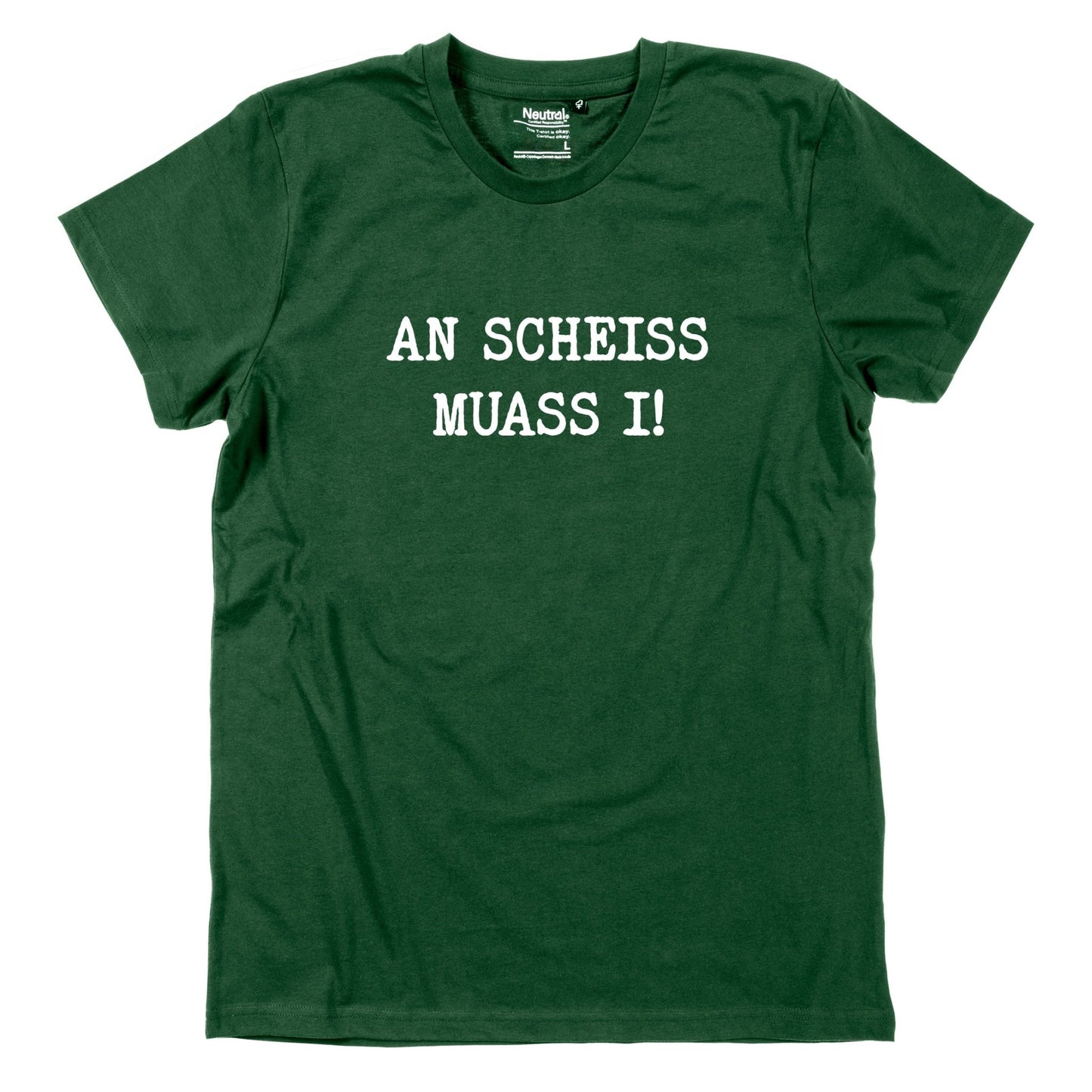 Herren - Shirt "An Scheiss muass i!" - meinherzschlag.de