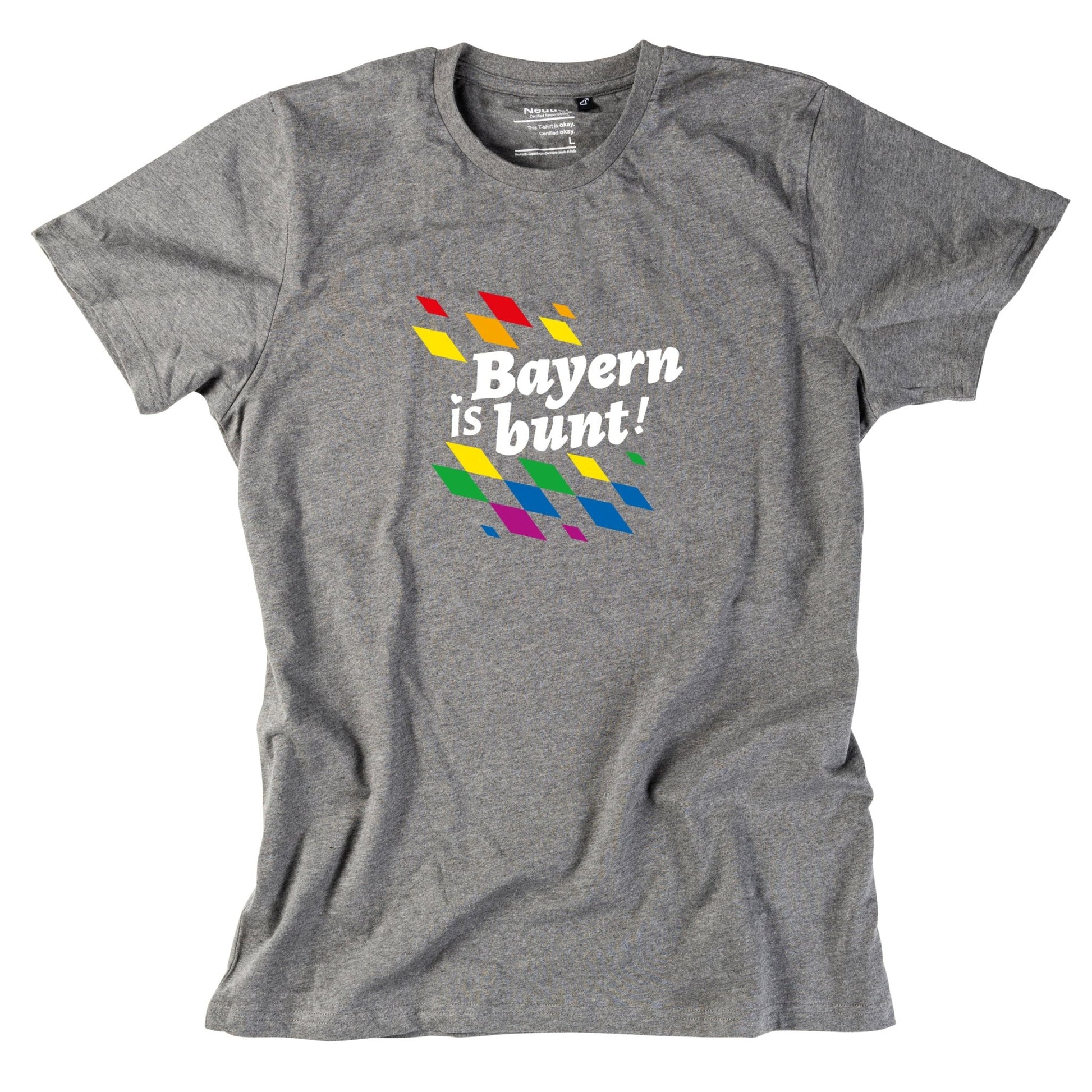 Herren - Shirt "Bayern is bunt!" - meinherzschlag.de