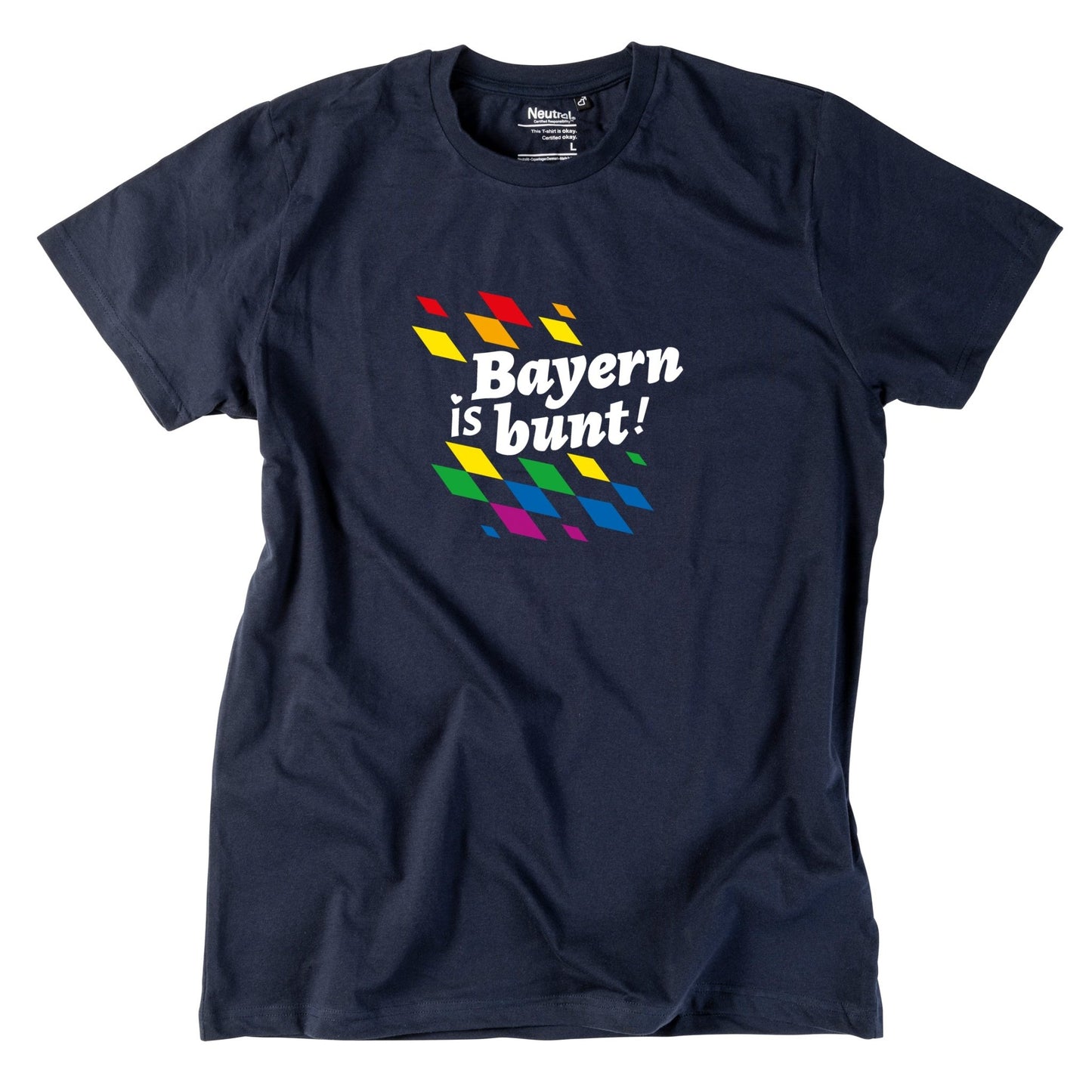Herren - Shirt "Bayern is bunt!" - meinherzschlag.de