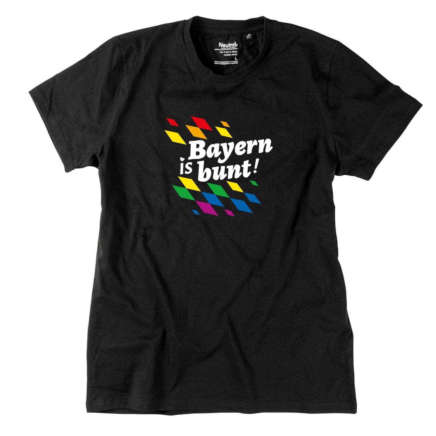 Herren - Shirt "Bayern is bunt!" - meinherzschlag.de