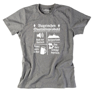Herren - Shirt "Bayrisches Qualitätsprodukt" - meinherzschlag.de