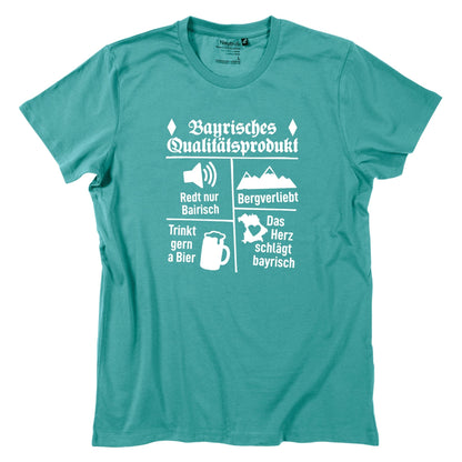 Herren - Shirt "Bayrisches Qualitätsprodukt" - meinherzschlag.de