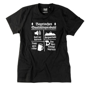 Herren - Shirt "Bayrisches Qualitätsprodukt" - meinherzschlag.de