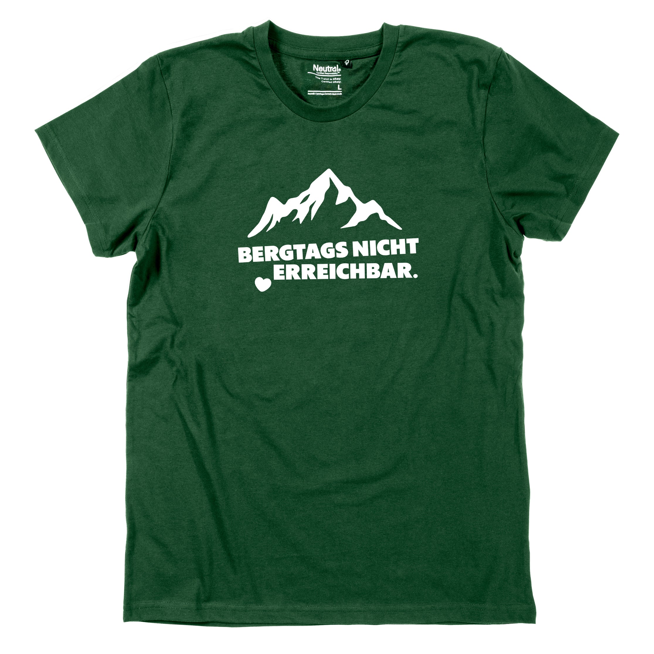 Herren-Shirt &quot;Bergtags nicht erreichbar&quot;