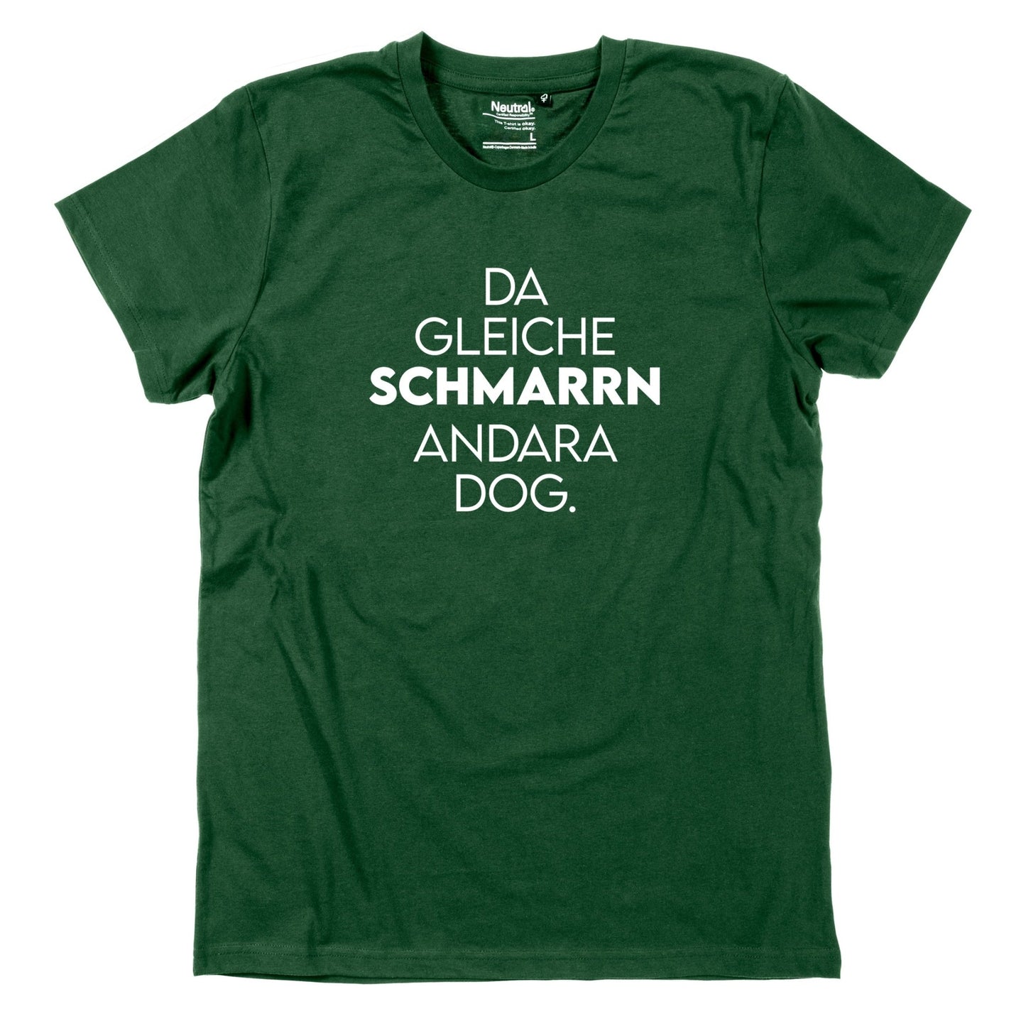 Herren - Shirt "Da gleiche Schmarrn" - meinherzschlag.de