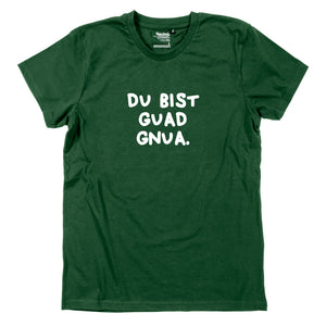 Herren-Shirt "Du bist guad gnua." von meinherzschlag – Produktbild 5 von 8.