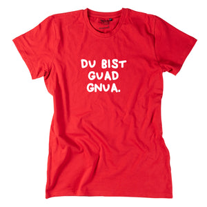 Herren-Shirt "Du bist guad gnua." von meinherzschlag – Produktbild 7 von 8.