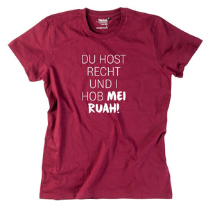 Herren - Shirt "Du host Recht!" - meinherzschlag.de