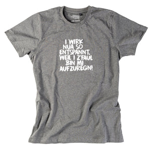 Herren - Shirt "Entspannt" - meinherzschlag.de