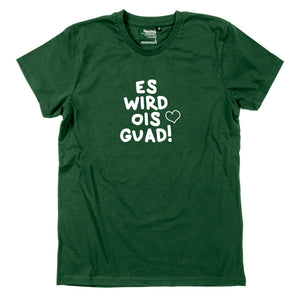 Herren-Shirt "Es wird ois guad" von meinherzschlag – Produktbild 1 von 8.