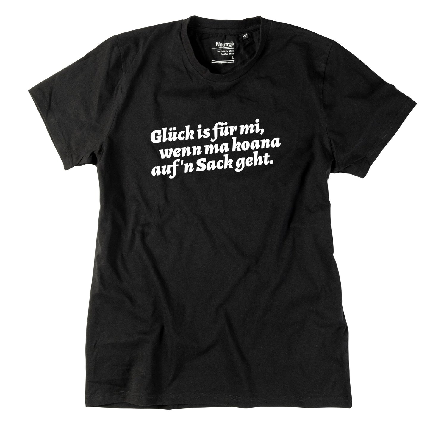 Herren - Shirt "Glück is für mi" - meinherzschlag.de