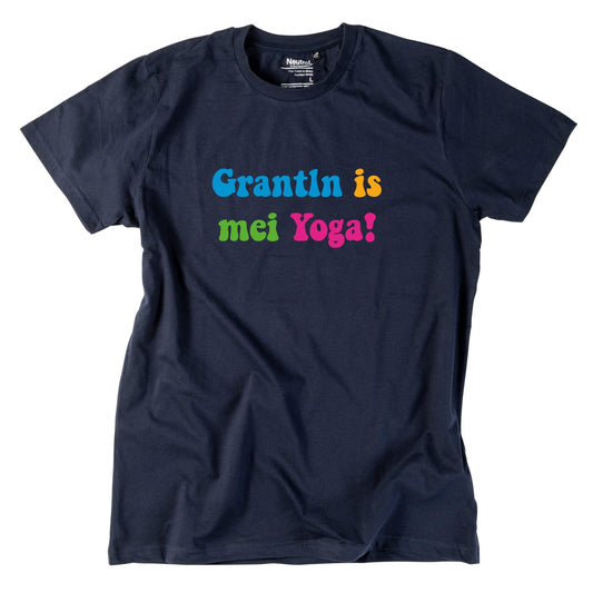 Herren - Shirt "Grantln is mei Yoga!" - meinherzschlag.de