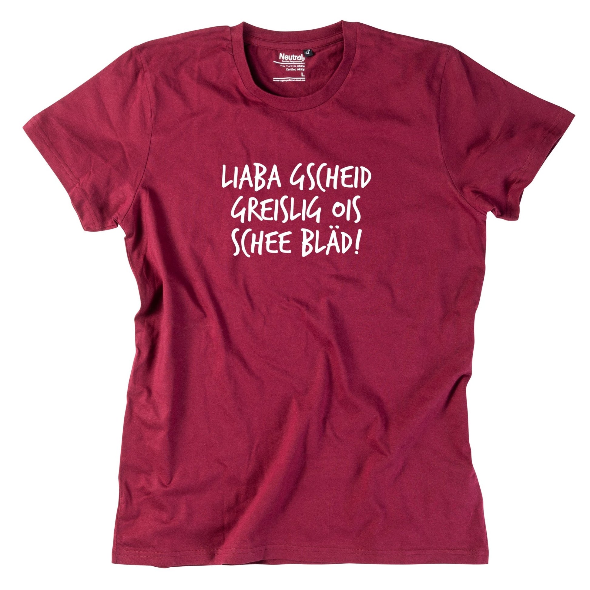 Herren - Shirt "Gscheid greislig" - meinherzschlag.de