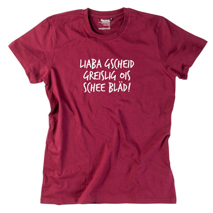 Herren - Shirt "Gscheid greislig" - meinherzschlag.de