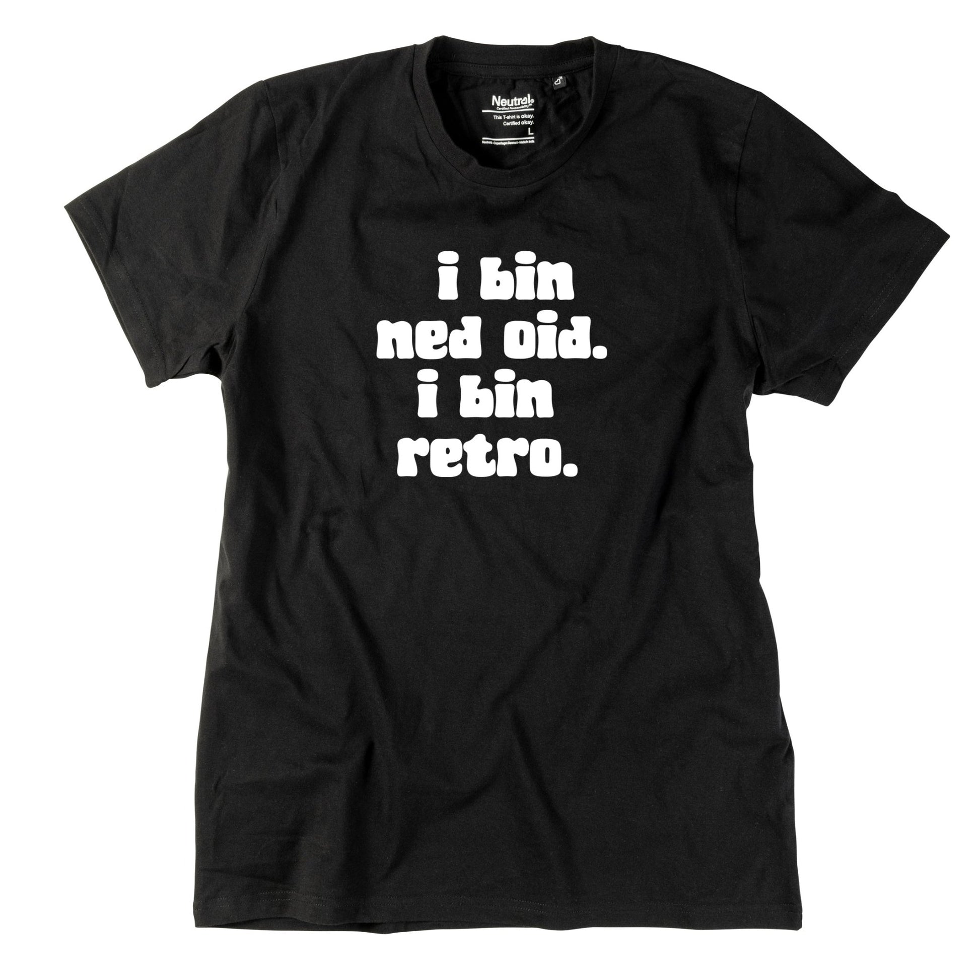 Herren - Shirt "I bin ned oid. I bin retro." - meinherzschlag.de