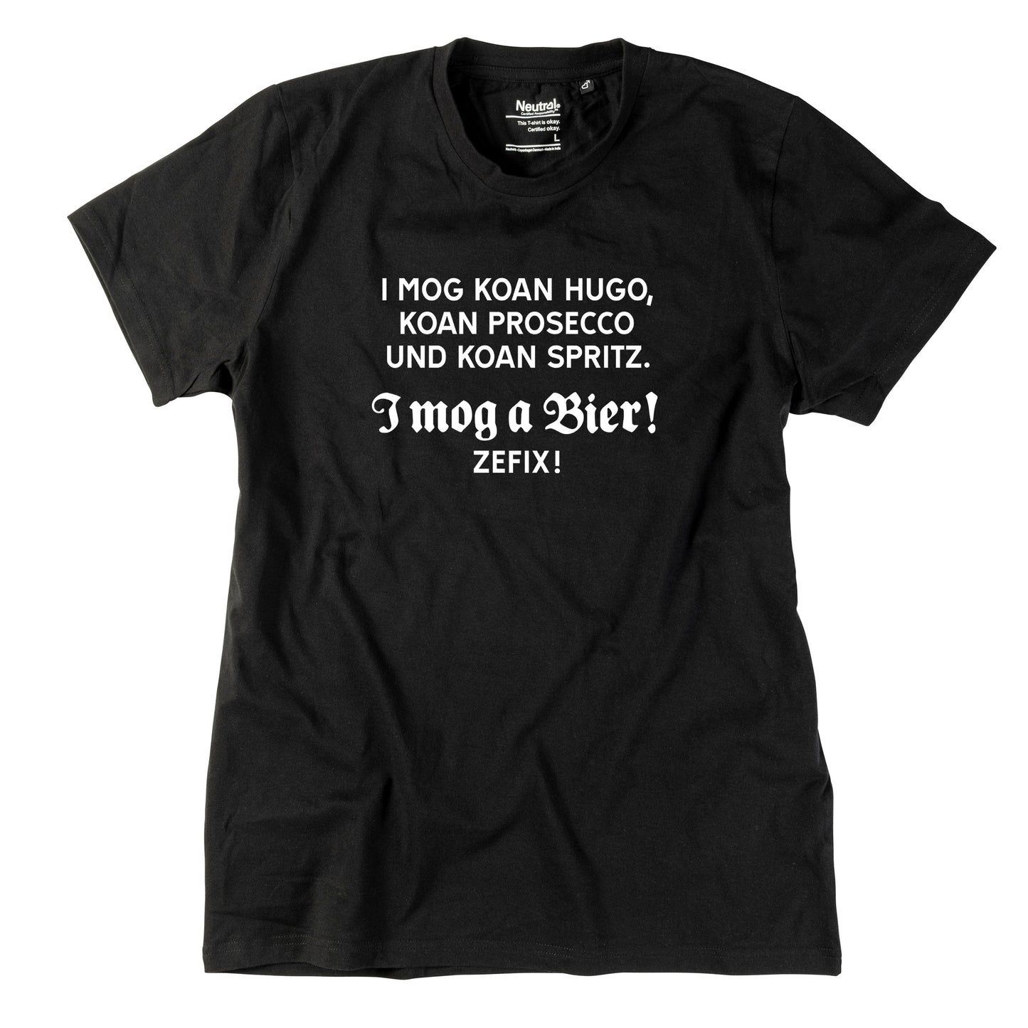 Herren-Shirt "I mog a Bier! ZEFIX!"