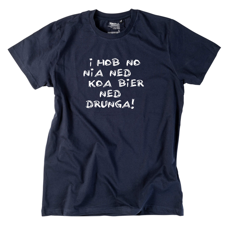 Herren - Shirt "Koa Bier ned drunga!" - meinherzschlag.de