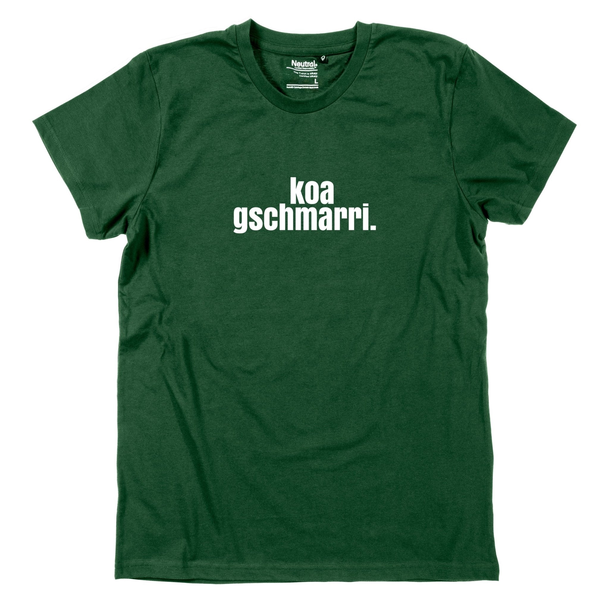 Herren - Shirt "koa gschmarri!" - meinherzschlag.de