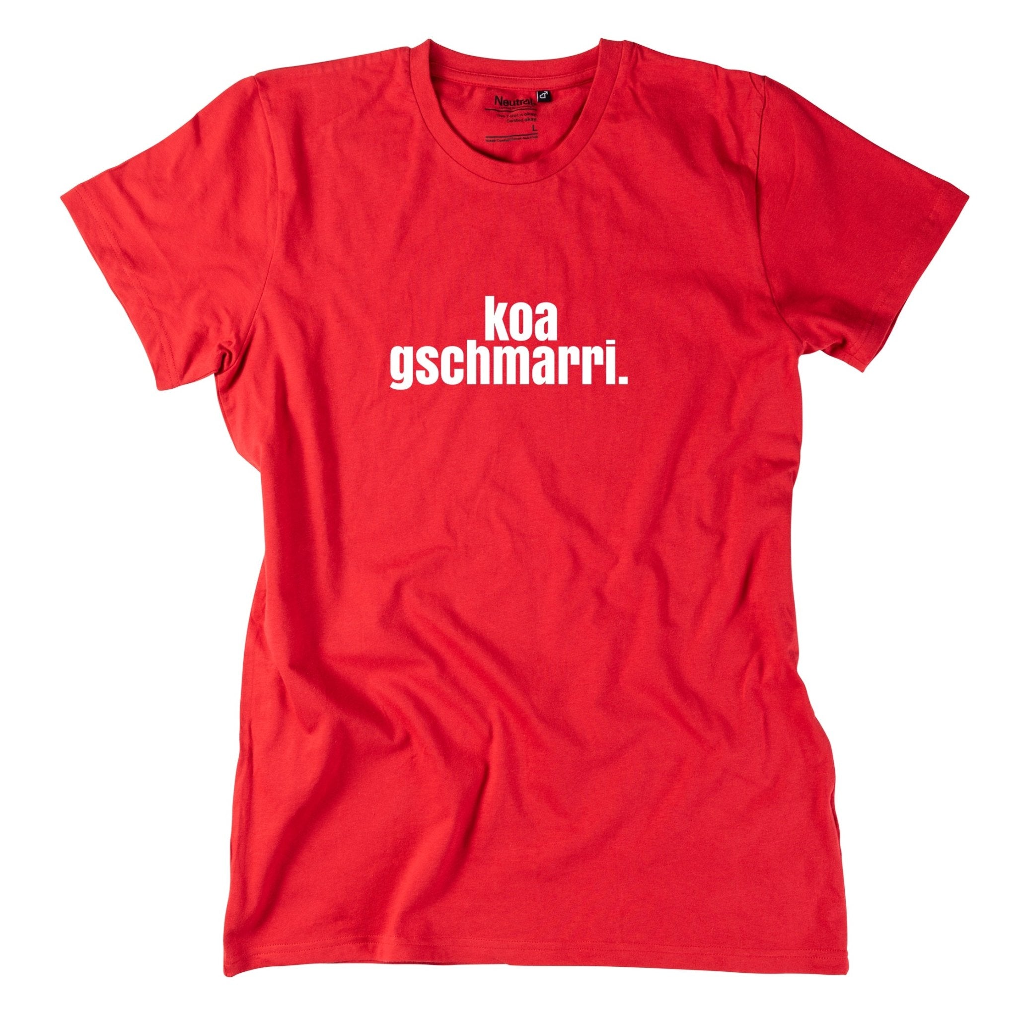 Herren - Shirt "koa gschmarri!" - meinherzschlag.de