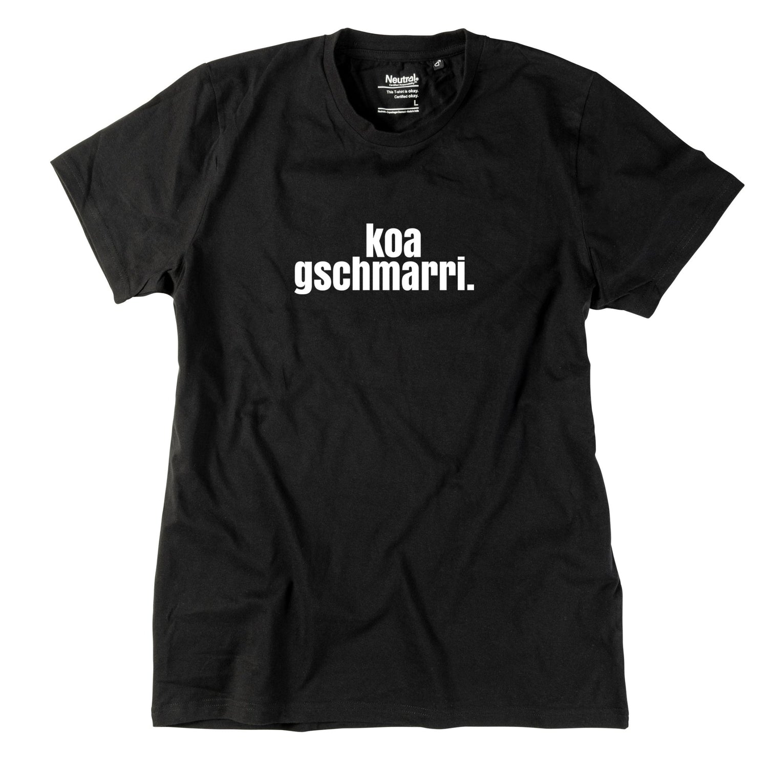 Herren - Shirt "koa gschmarri!" - meinherzschlag.de