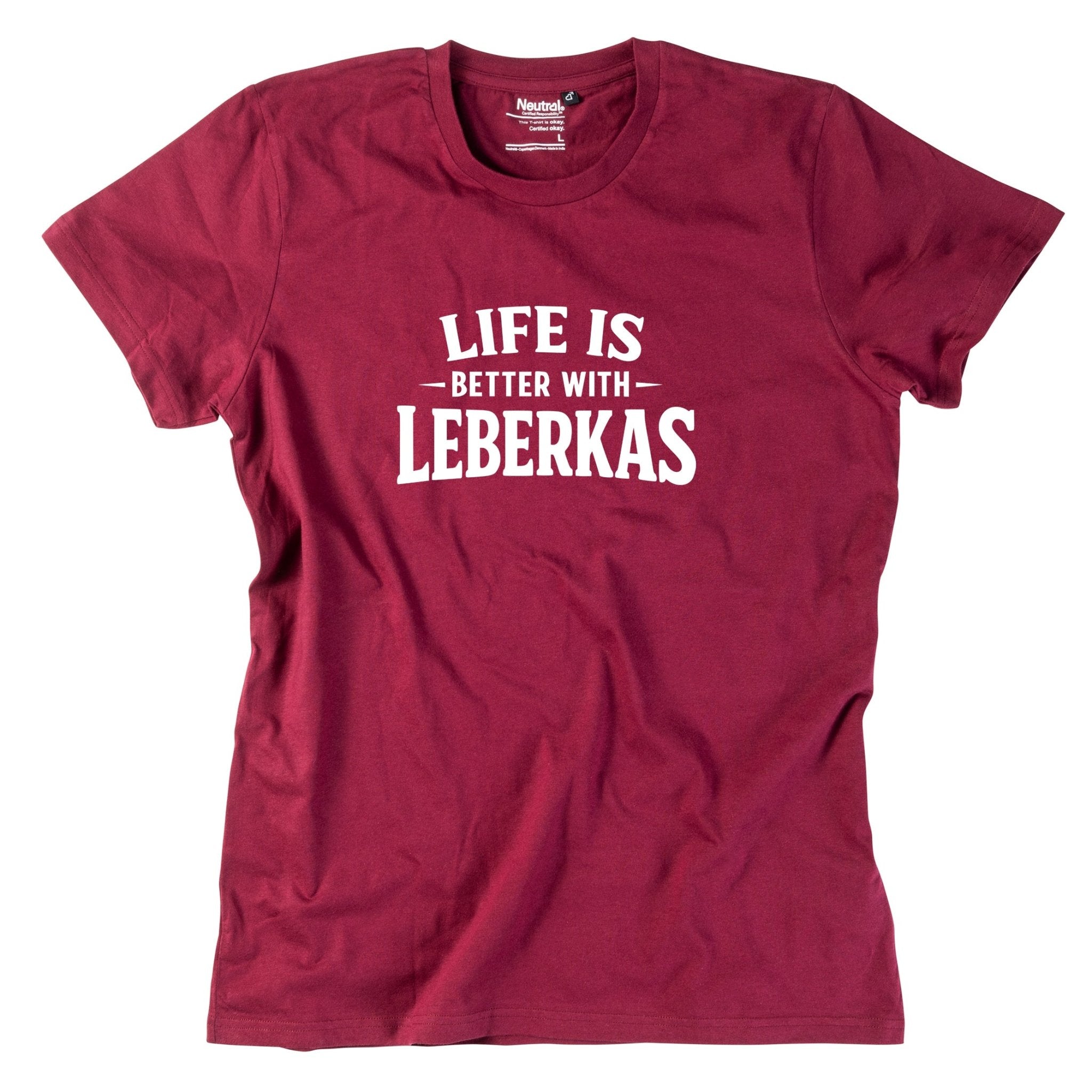 Herren - Shirt "Life is better with Leberkas" - meinherzschlag.de