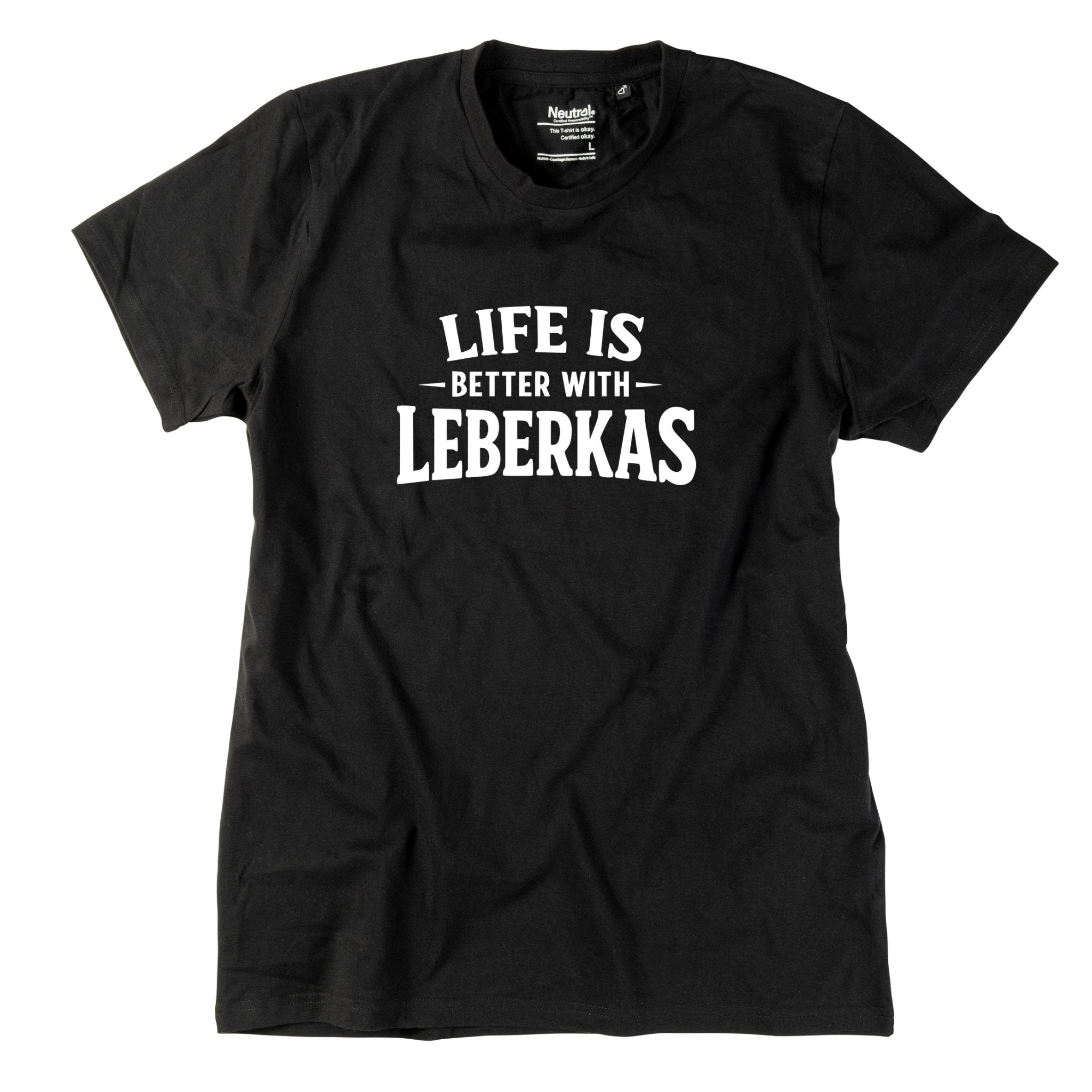 Herren - Shirt "Life is better with Leberkas" - meinherzschlag.de