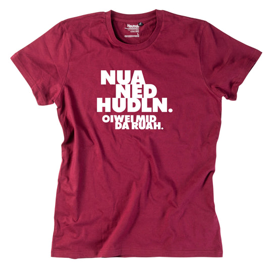 Herren - Shirt "Nua ned hudln" - meinherzschlag.de