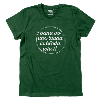 Herren - Shirt "Oana vo uns zwoa" - meinherzschlag.de