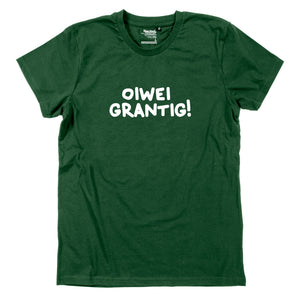 Herren-Shirt "oiwei grantig!" von meinherzschlag – Produktbild 5 von 8.