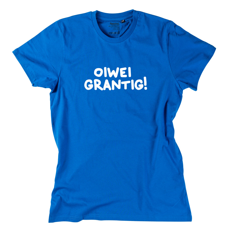 Herren-Shirt "oiwei grantig!" von meinherzschlag – Produktbild 8 von 8.